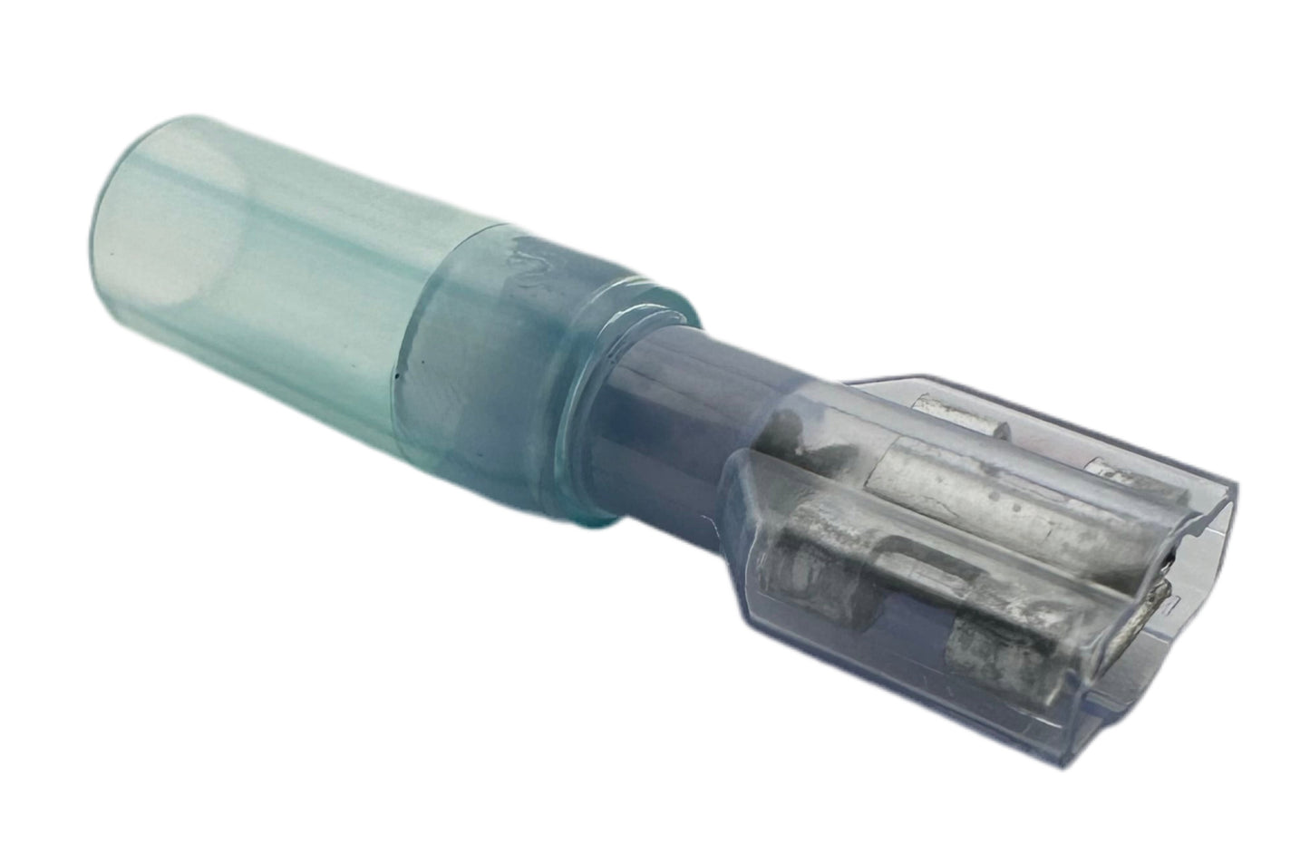 Fully Insulated Heat-Shrink Quick-Disconnect Terminals, Female, for 16-14 AWG, 0.250" Wide x 0.032" Thick