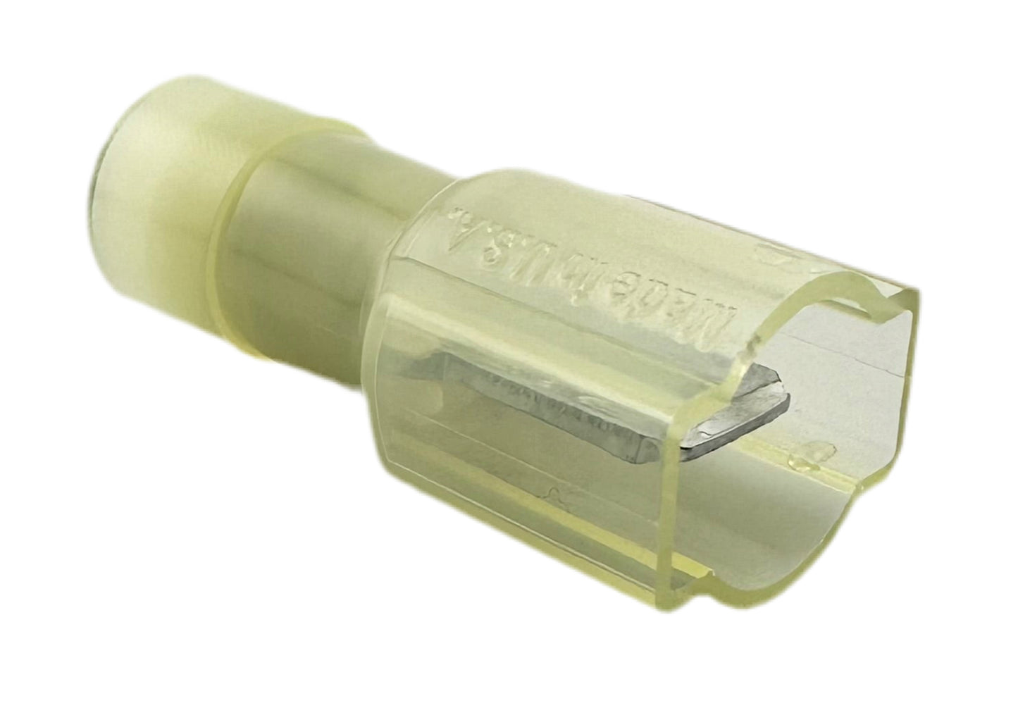 Fully Insulated Quick-Disconnect Terminals, Male, for 12-10 AWG, 0.250" Wide x 0.032" Thick