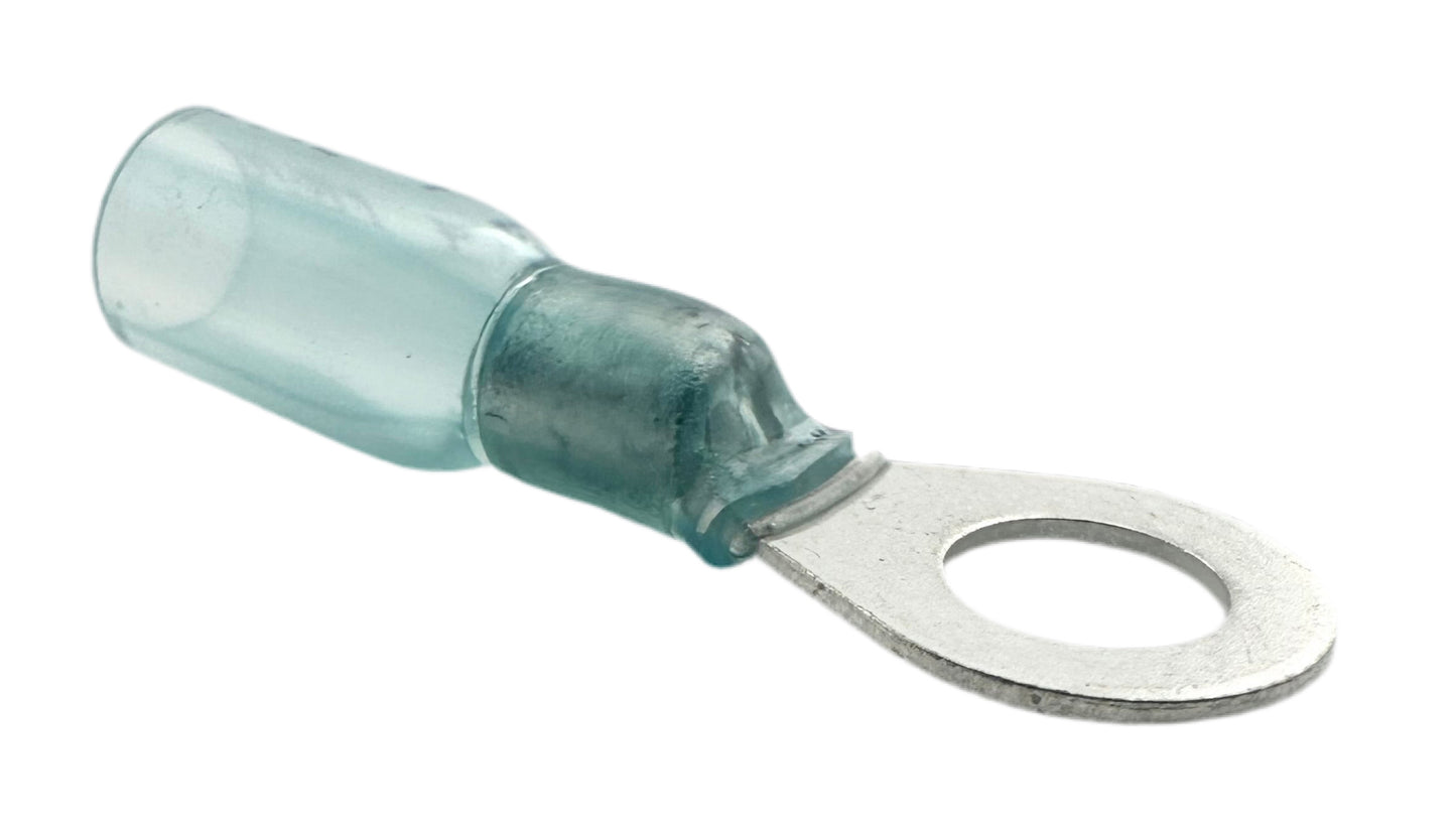 Heat-Shrink Ring Terminals, for 16-14 AWG and 1/4" screw
