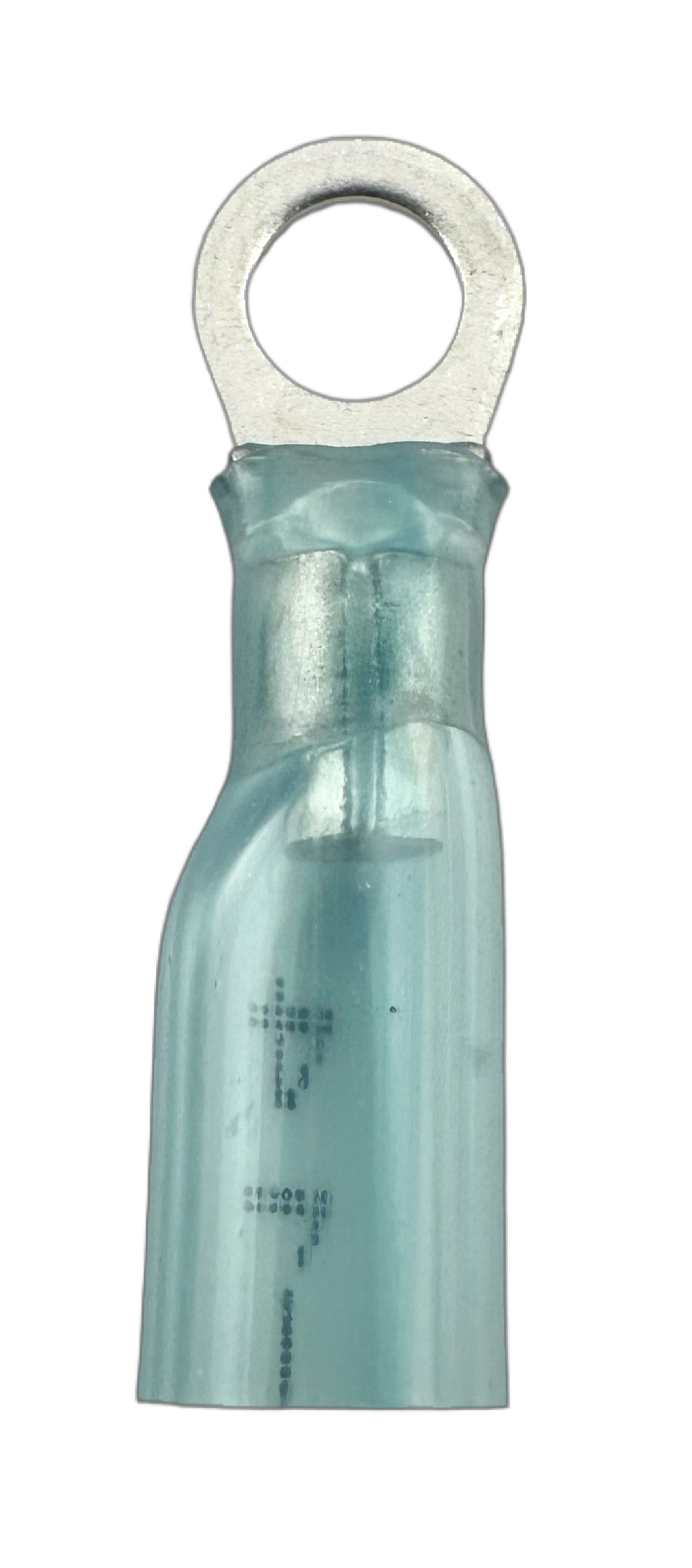 Heat-Shrink Ring Terminals, for 16-14 AWG and #10 screw straight view
