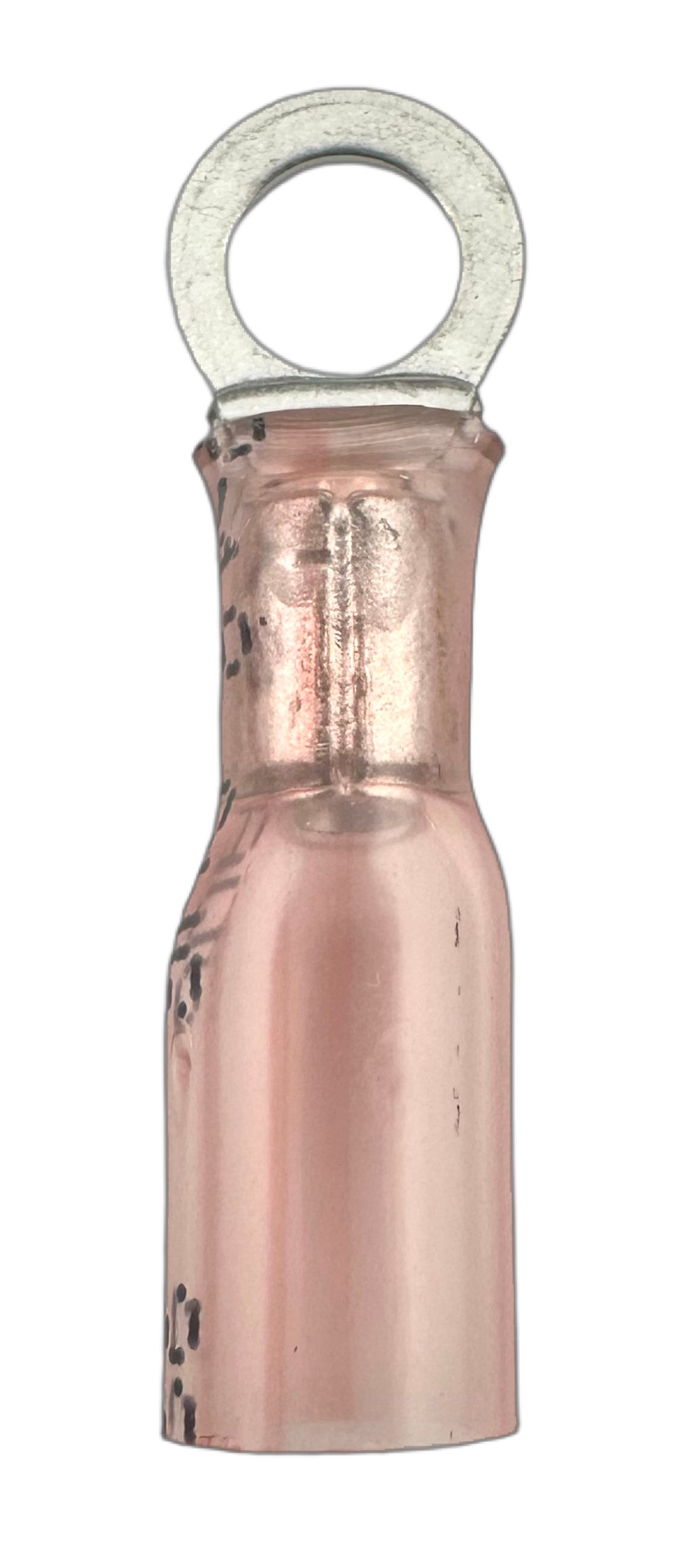 Heat-Shrink Ring Terminals, for 22-18 AWG and #10 screw straight view