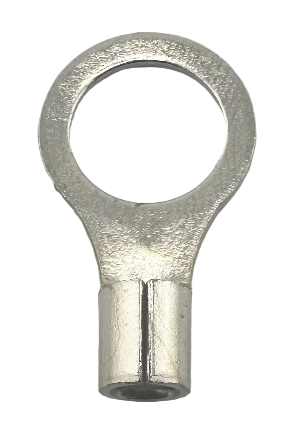 High Temperature Ring Terminals, for 12-10 AWG and 3/8" screw straight view