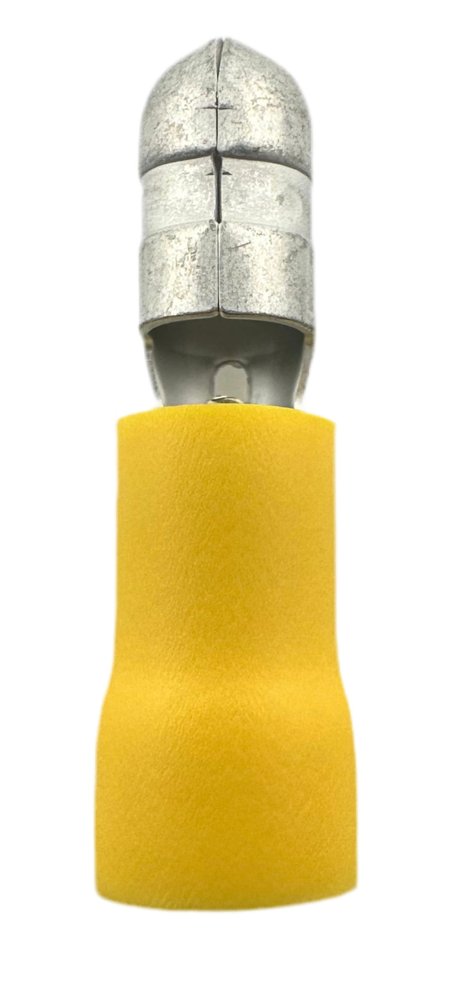 Insulated Bullet Terminals, male, for 12-10 AWG, 0.195" wide straight view