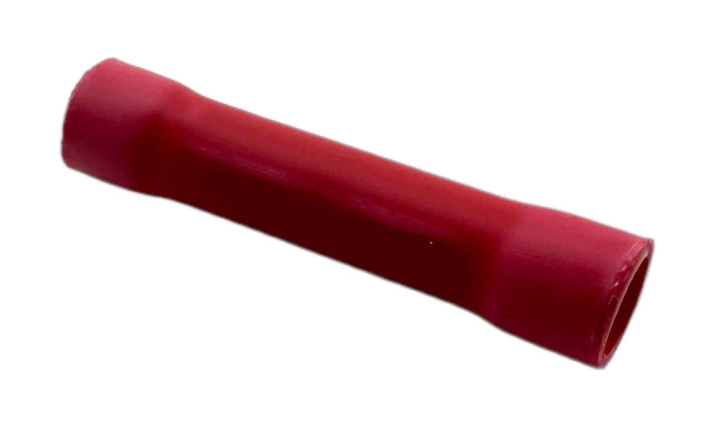 Insulated Crimp-On Butt Splices, for 22-18 AWG, vinyl insulation