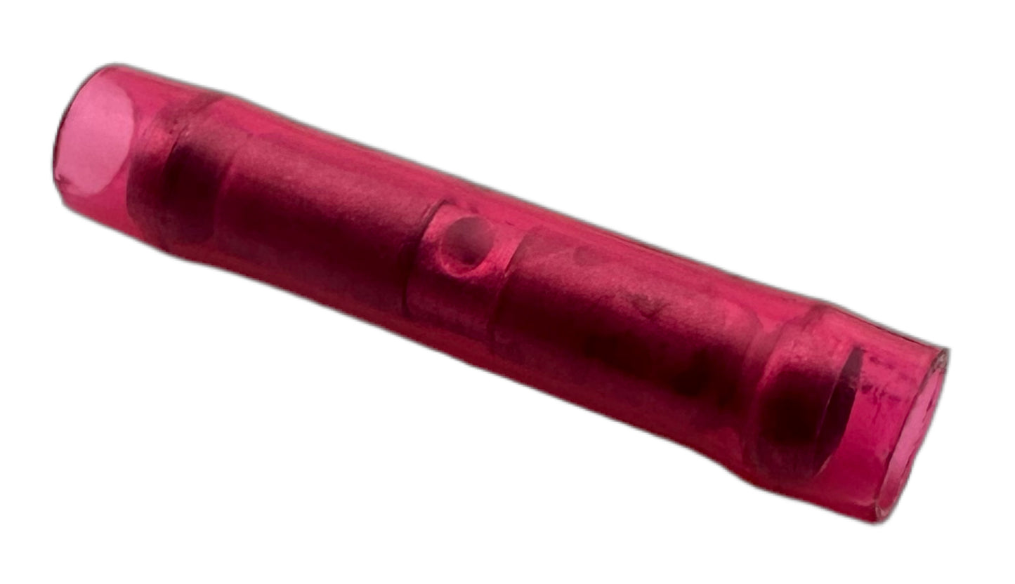 Insulated Crimp-On Butt Splices, for 22-18 AWG, nylon insulation, double crimp