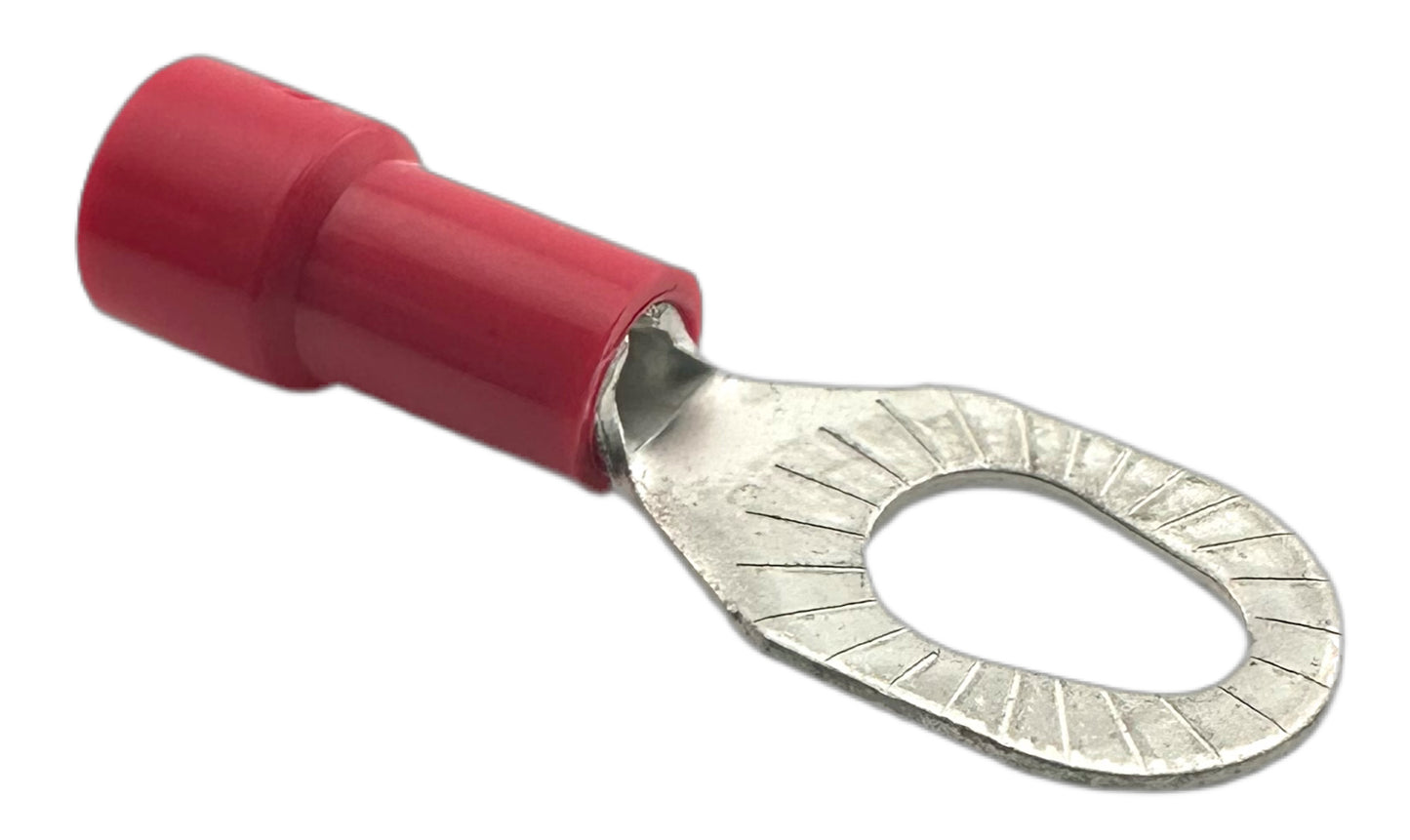 Insulated Multi-Stud Ring Terminals, for 22-18 AWG and #6, #8, #10 screws, vinyl insulation