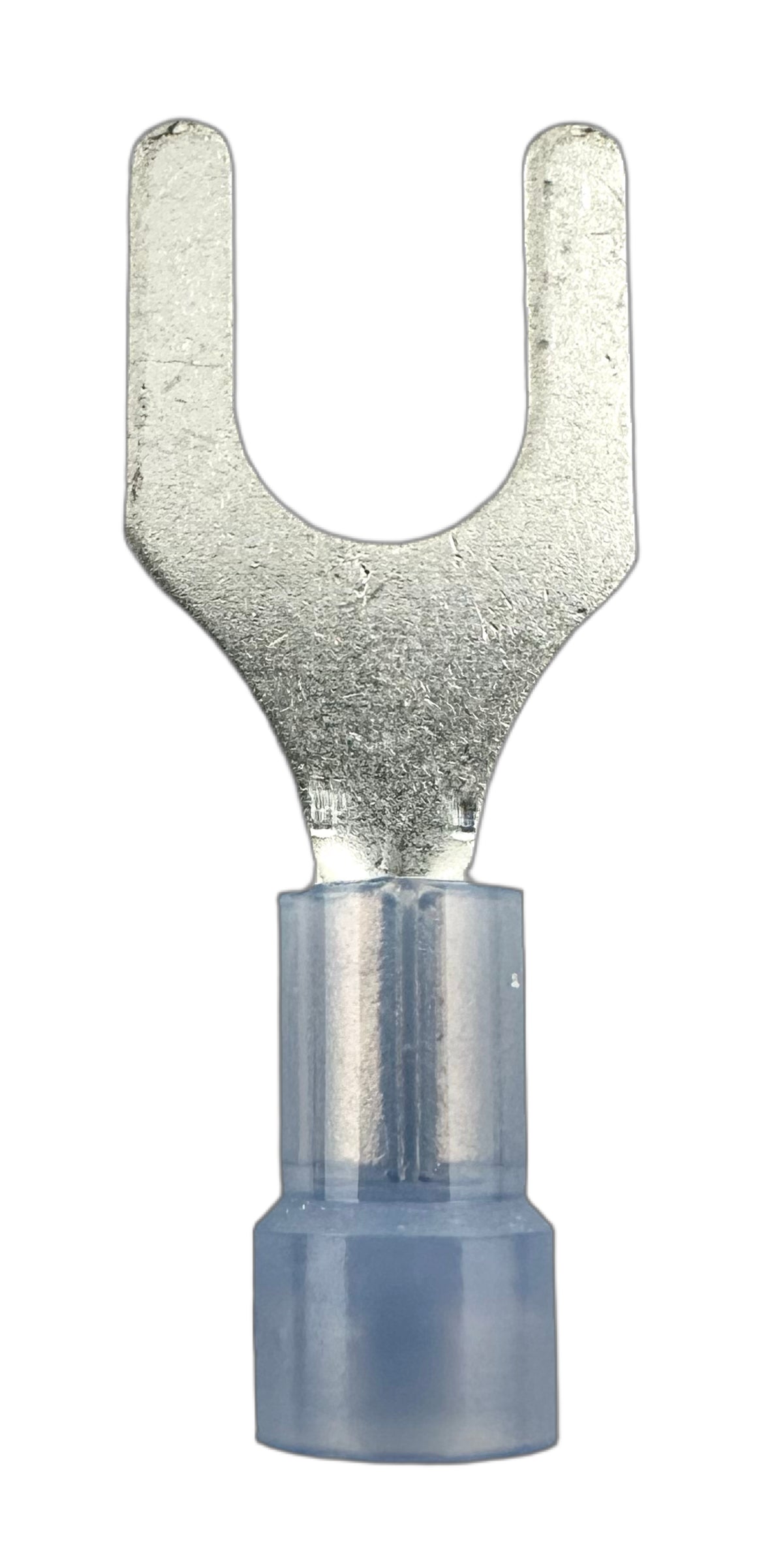 Insulated Spade Terminals, for 16-14 AWG and 1/4" screw straight view
