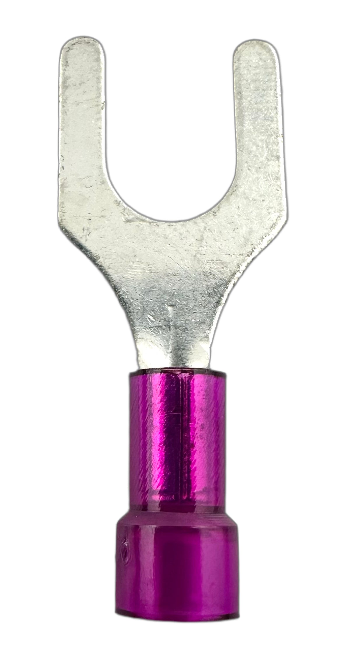 Insulated Spade Terminals, for 22-18 AWG and 1/4" screw straight view