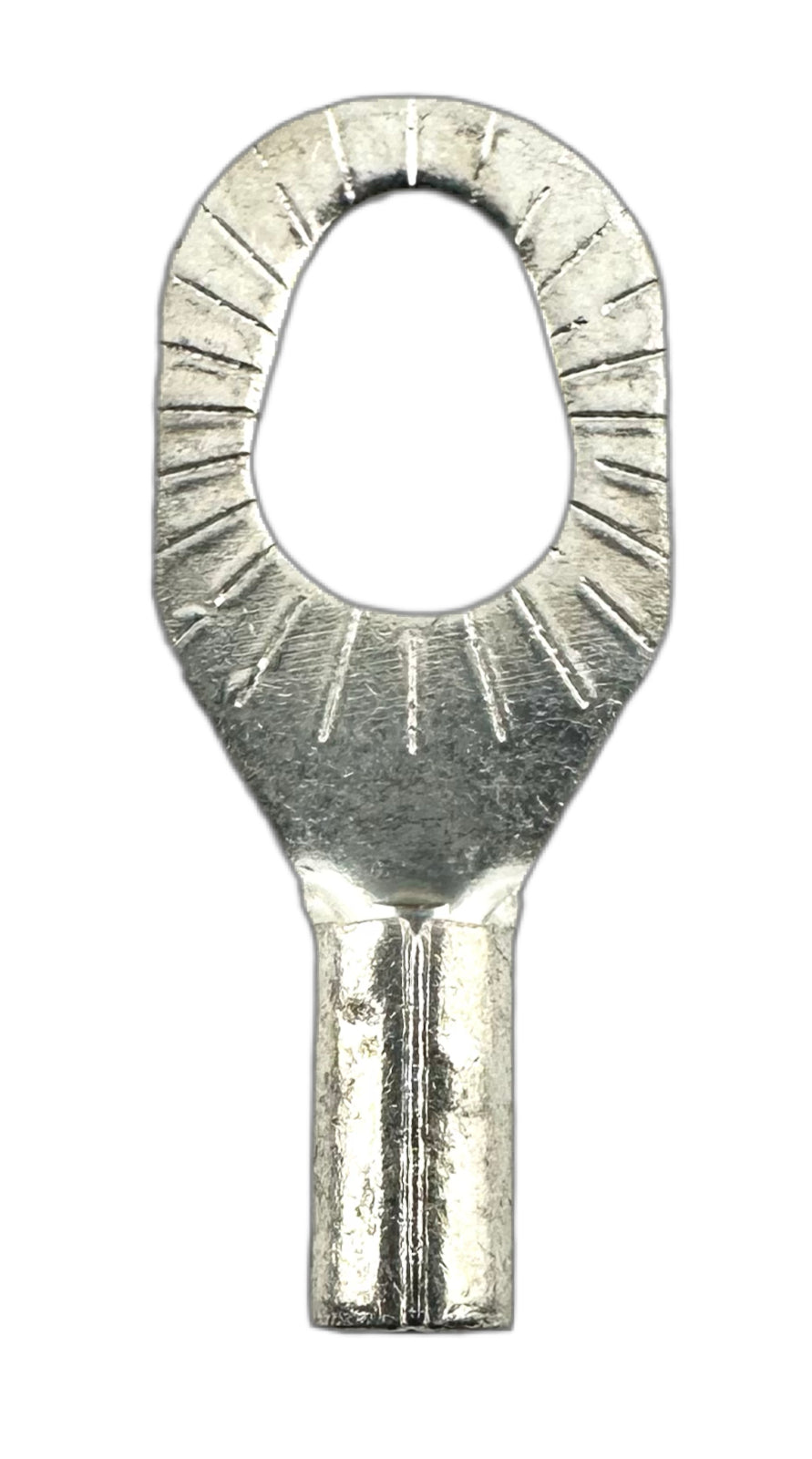 Noninsulated Multi-Stud Ring Terminals, for 22-18 AWG and #6, #8, #10 screws straight view