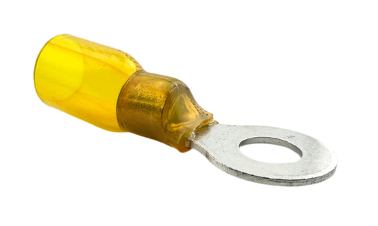 Heat-Shrink Ring Terminals, for 12-10 AWG and 1/4" screw