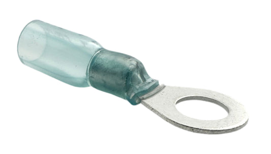 Heat-Shrink Ring Terminals, for 16-14 AWG and 1/4" screw
