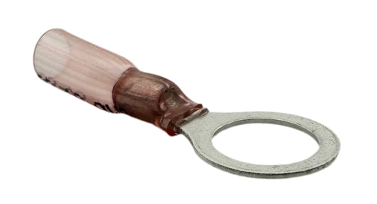 Heat-Shrink Ring Terminals, for 22-18 AWG and 3/8" screw