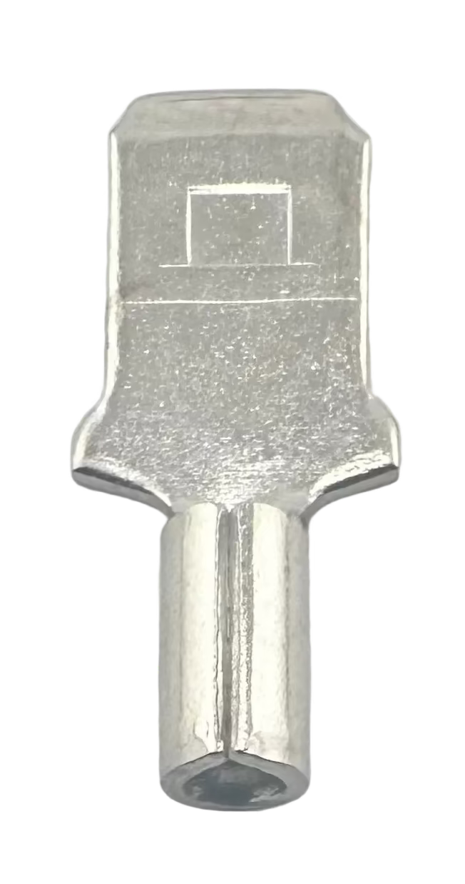 High Temperature Quick-Disconnect Terminals, male, for 22-18 AWG, 0.250" wide x 0.032" thick straight view