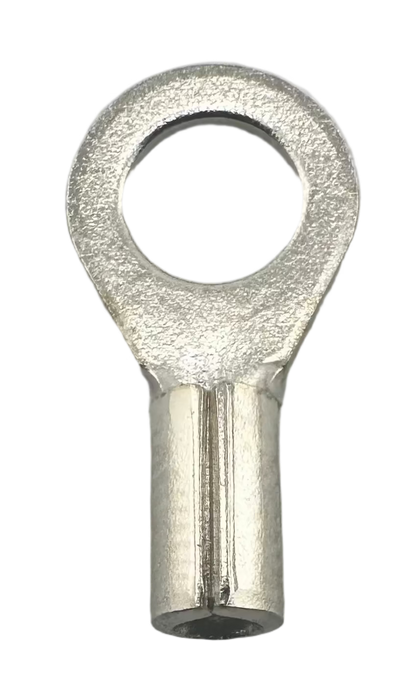 High Temperature Ring Terminals, for 22-18 AWG and #10 screw straight view