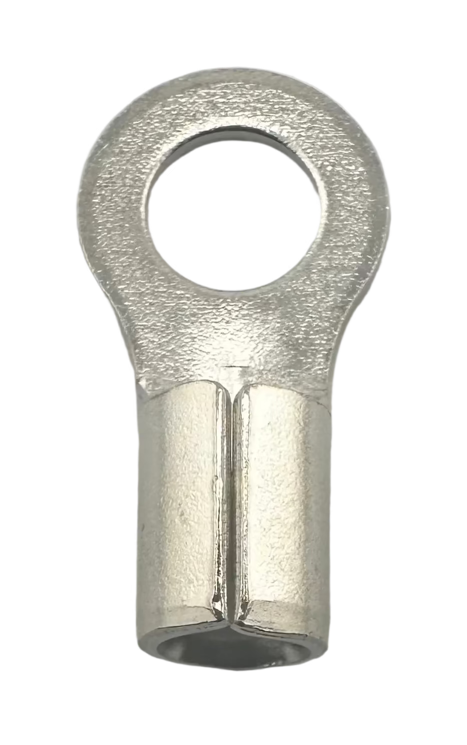 High Temperature Ring Terminals, for 8 AWG and 1/4" screw straight view