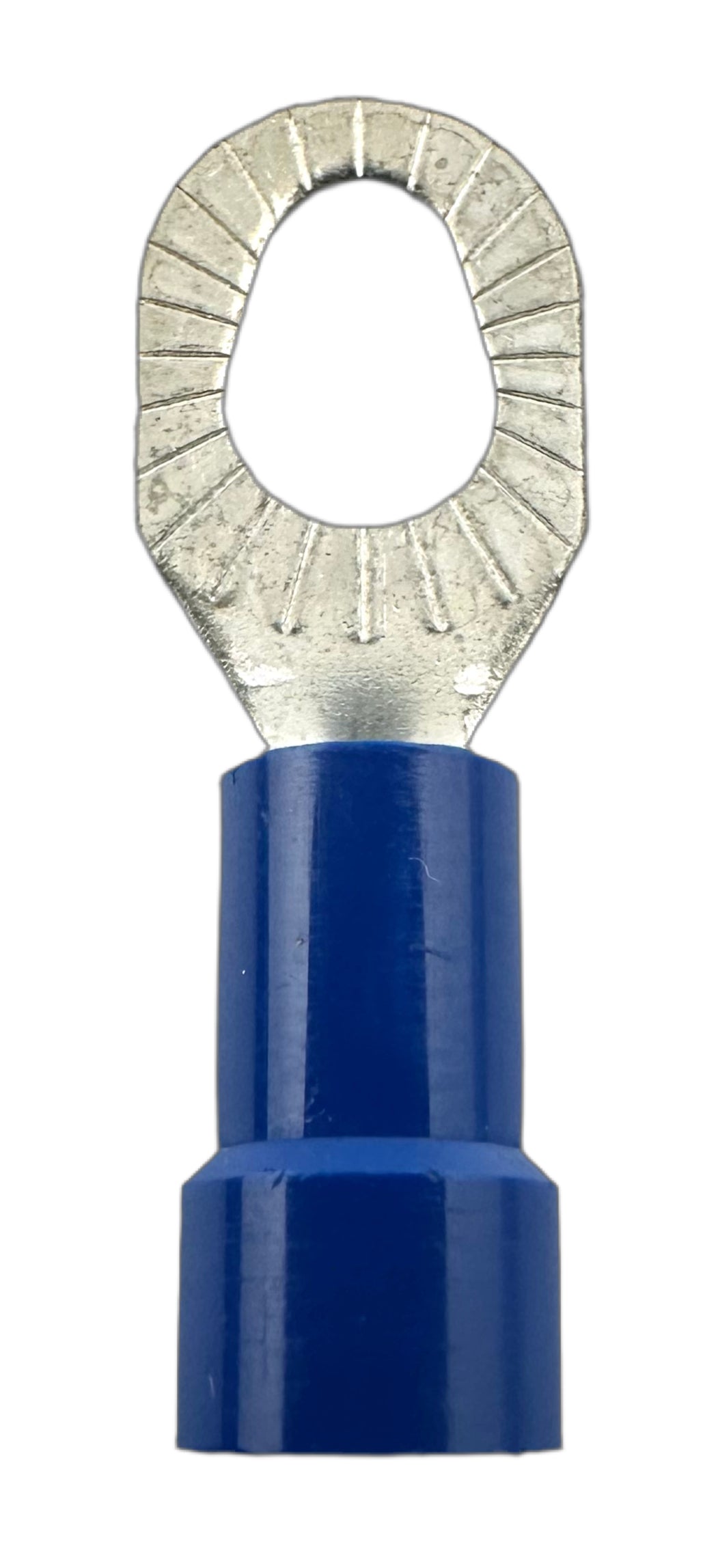 Insulated Multi-Stud Ring Terminals, for 16-14 AWG and #6, #8, #10 screws, vinyl insulation straight view