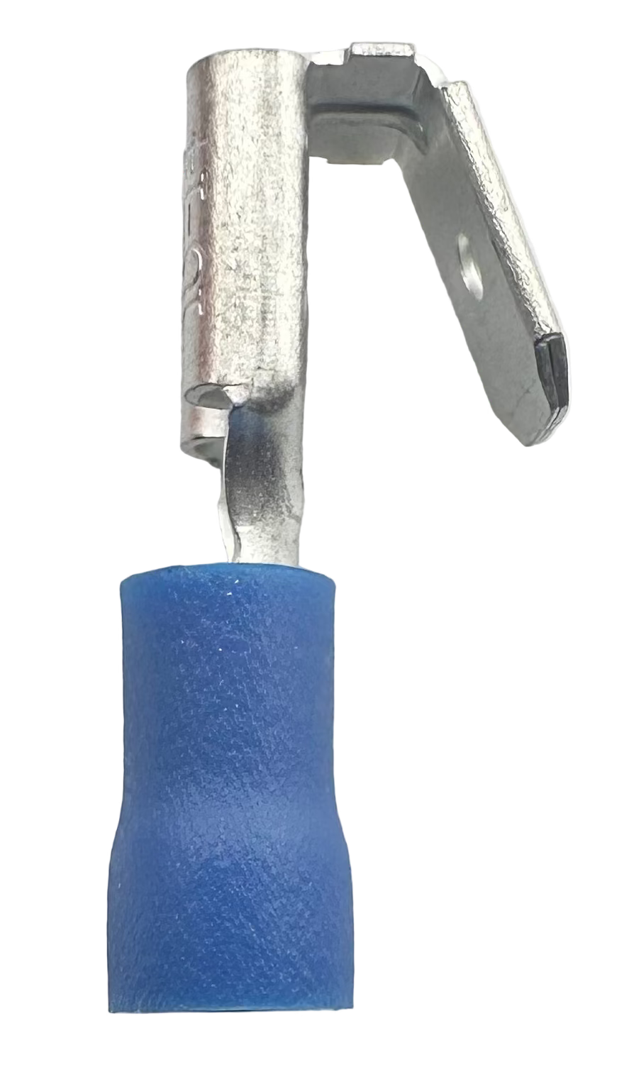 Insulated Piggyback Quick-Disconnect Terminals, for 16-14 AWG, 0.250" wide x 0.032" thick, vinyl insulation straight view