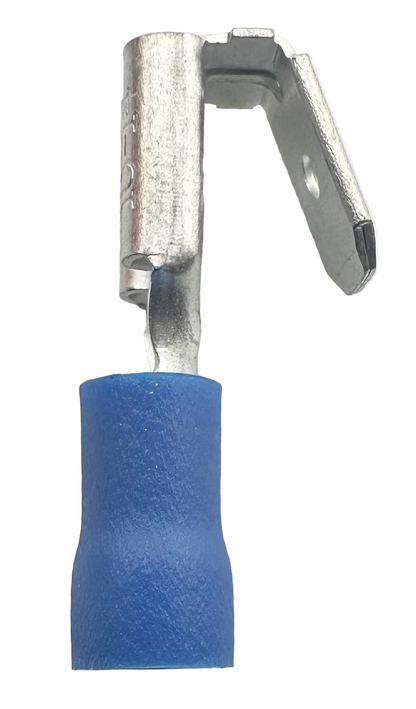 Insulated Piggyback Quick-Disconnect Terminals, for 16-14 AWG, 0.250" wide x 0.032" thick, vinyl insulation straight view
