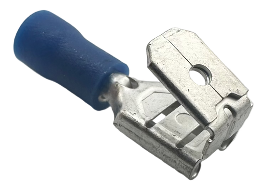 Insulated Piggyback Quick-Disconnect Terminals, for 16-14 AWG, 0.250" wide x 0.032" thick, vinyl insulation
