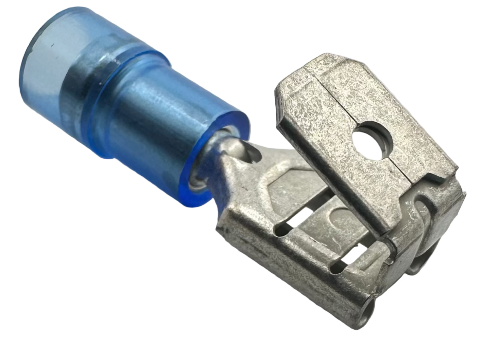 Insulated Piggyback Quick-Disconnect Terminals, for 16-14 AWG, 0.250" wide x 0.032" thick, nylon insulation, double crimp