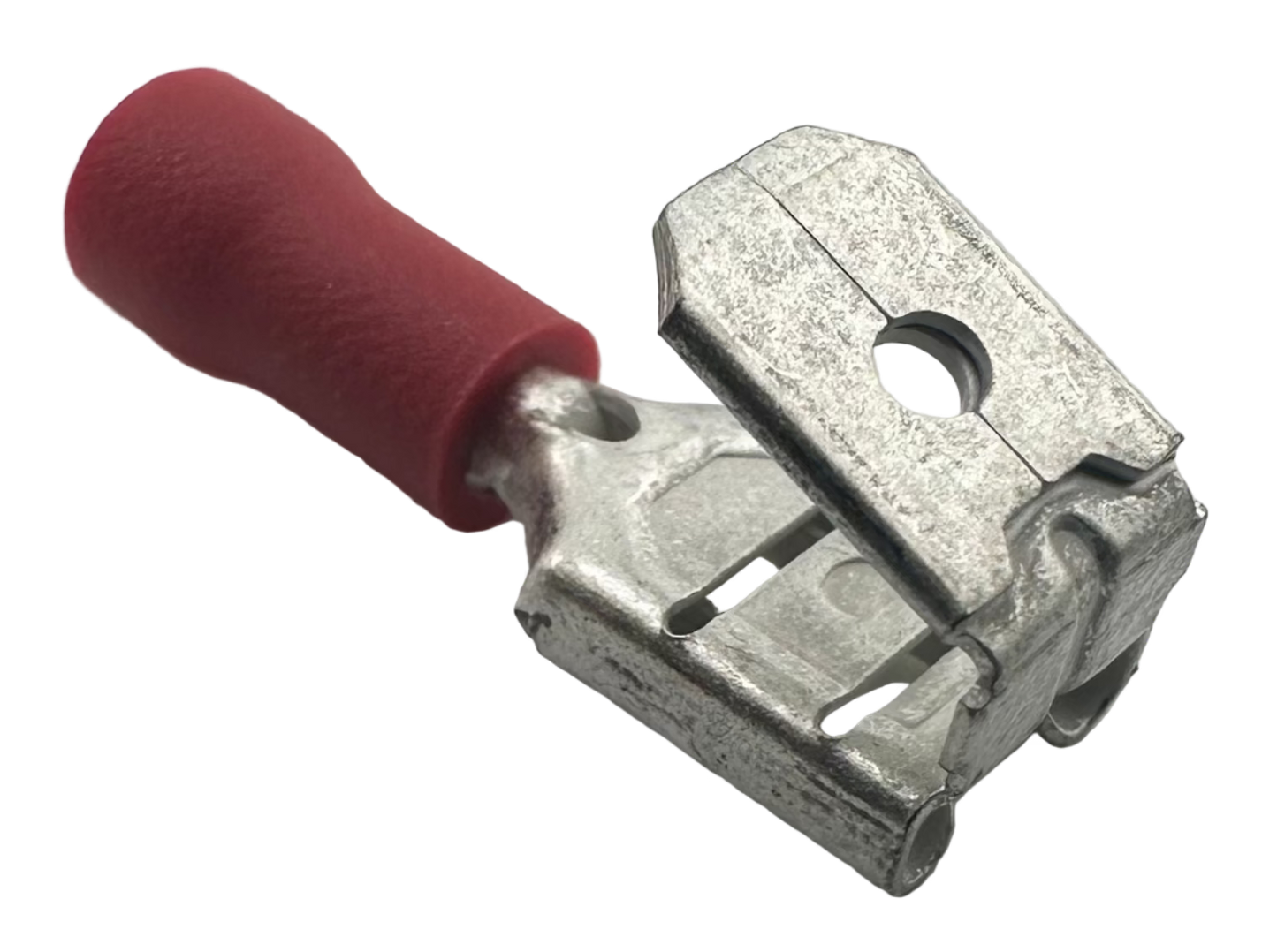 Insulated Piggyback Quick-Disconnect Terminals, for 22-18 AWG, 0.250" wide x 0.032" thick, vinyl insulation