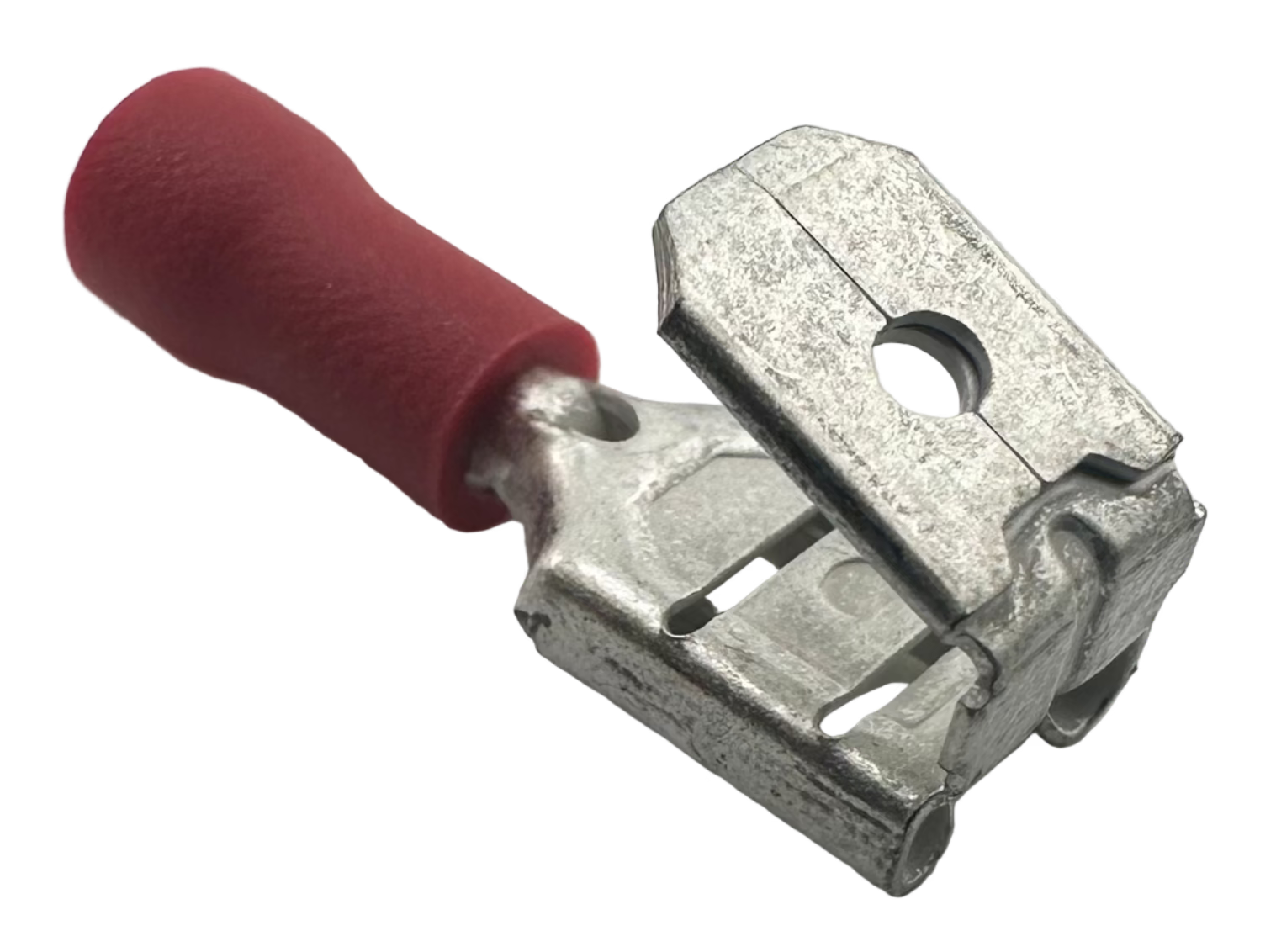Insulated Piggyback Quick-Disconnect Terminals, for 22-18 AWG, 0.250" wide x 0.032" thick, vinyl insulation