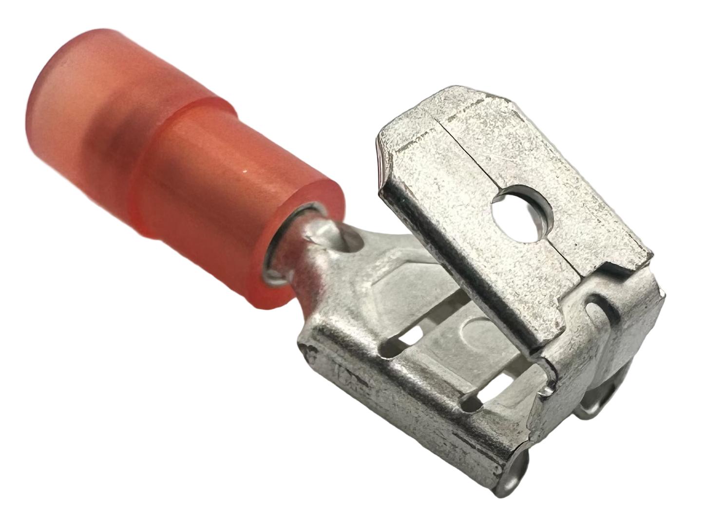 Insulated Piggyback Quick-Disconnect Terminals, for 22-18 AWG, 0.250" wide x 0.032" thick, nylon insulation, double crimp