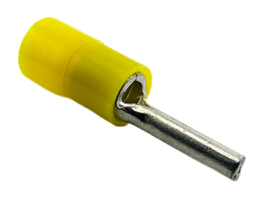 Insulated Pin Terminals, for 12-10 AWG, nylon insulation