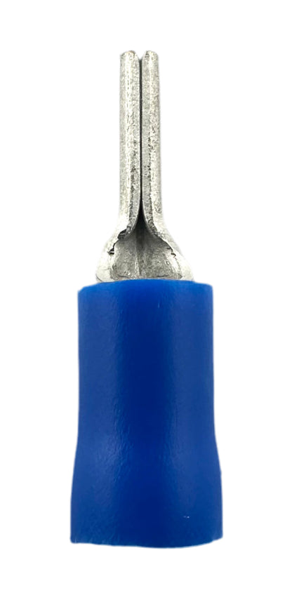 Insulated Pin Terminals, for 16-14 AWG, vinyl insulation straight view