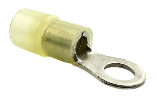 Insulated Ring Terminals, for 12-10 AWG and #10 screw, nylon insulation