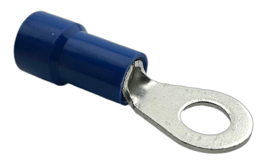 Insulated Ring Terminals, for 16-14 AWG and #8 screw, vinyl insulation