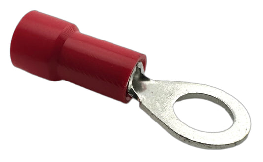 Insulated Ring Terminals, for 22-18 AWG and #10 screw, vinyl insulation