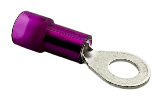 Insulated Ring Terminals, for 22-18 AWG and #8 screw, nylon insulation