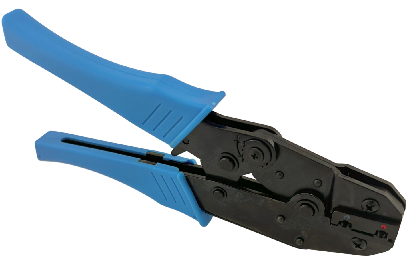 Ratchet Crimper for 22-14 AWG Insulated 90 Degree Flag Terminals