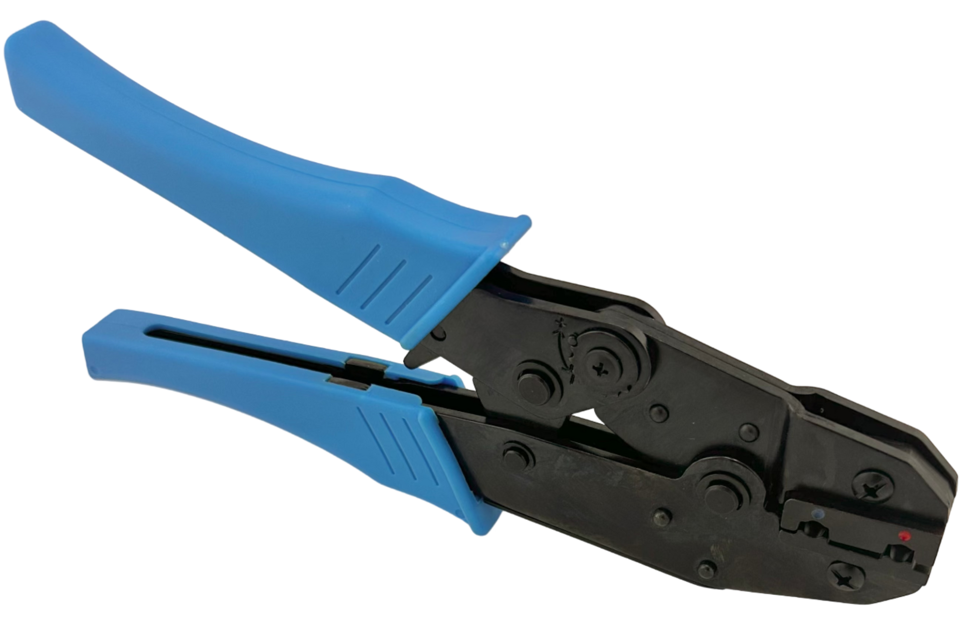 Ratchet Crimper for 22-14 AWG Insulated 90 Degree Flag Terminals