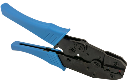 Ratchet Crimper for 22-14 AWG Insulated 90 Degree Flag Terminals