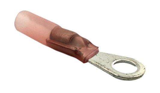 Solder-Loaded Heat-Shrink Ring Terminals, for 22-18 AWG and #10 screw