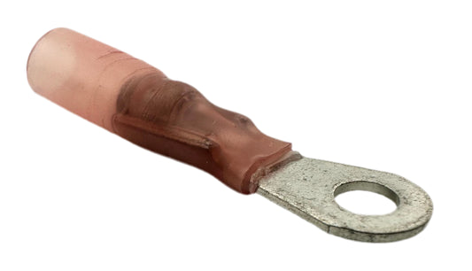 Solder-Loaded Heat-Shrink Ring Terminals, for 22-18 AWG and #8 screw